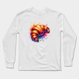 Croissant Color Butter Kawaii Sweet Art French Long Sleeve T-Shirt